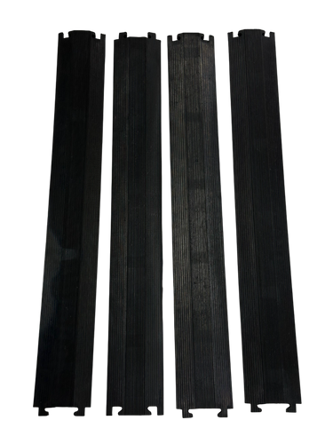 PACK PASACABLES PEATONAL NEGRO DE 1 CANAL (4pza )