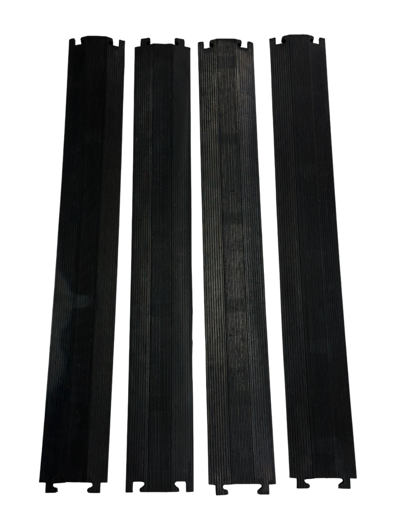 Cargue la imagen en el visor de la galería, PACK PASACABLES PEATONAL NEGRO DE 1 CANAL (4pza )
