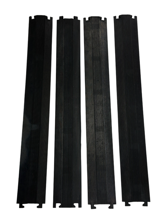 PACK PASACABLES PEATONAL NEGRO DE 1 CANAL (4pza )