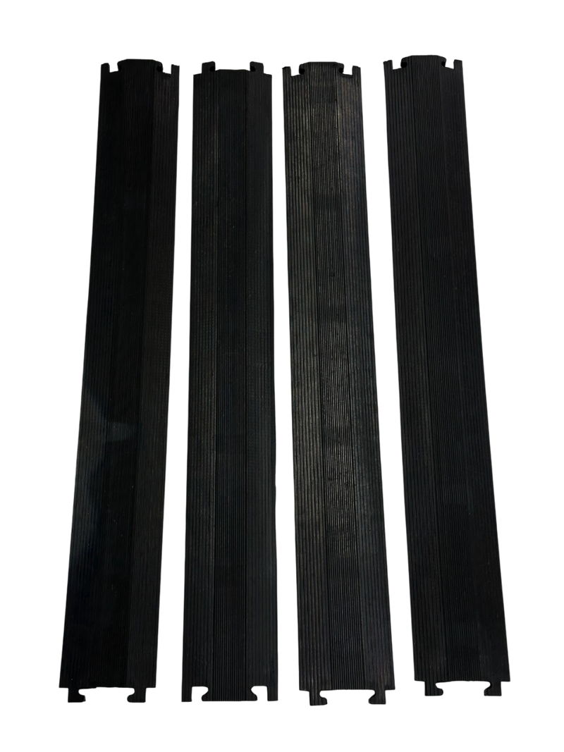 Cargue la imagen en el visor de la galería, PACK PASACABLES PEATONAL NEGRO DE 1 CANAL (4pza )
