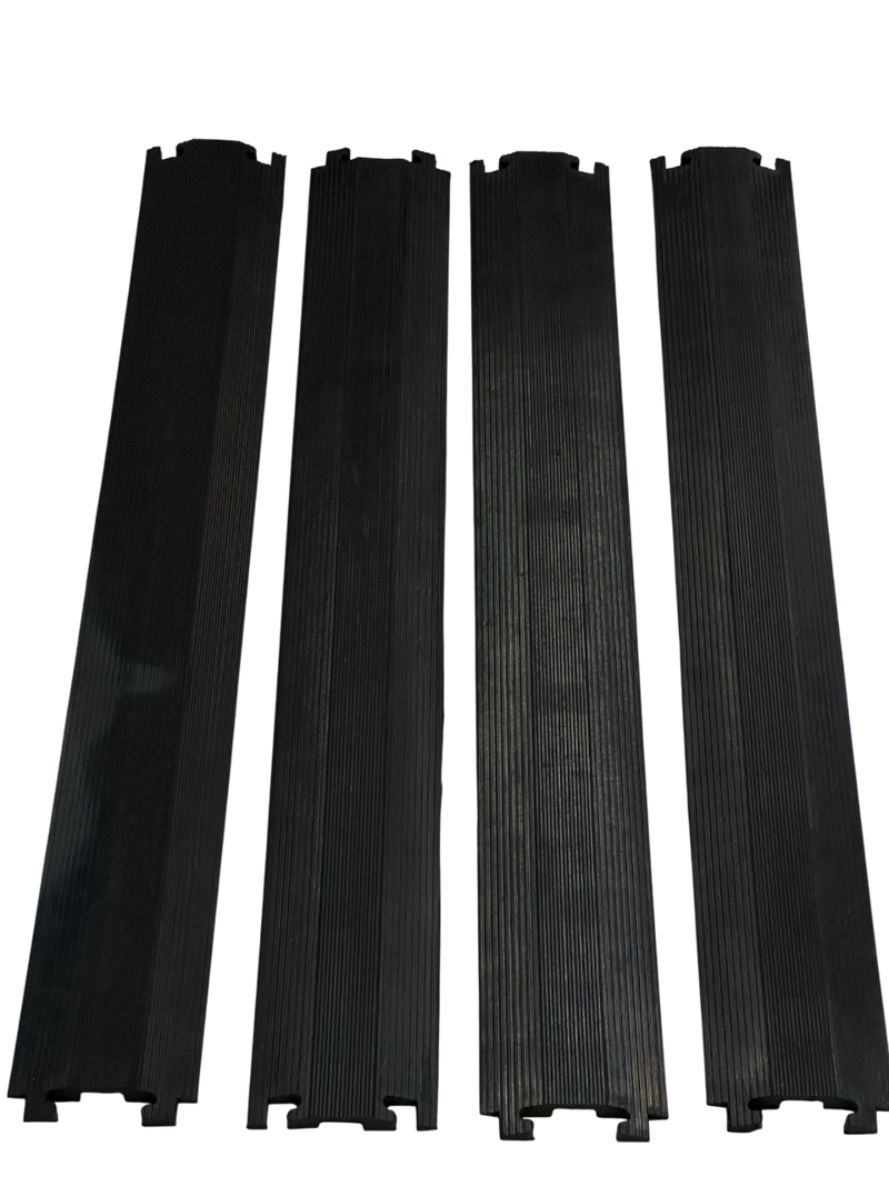 Cargue la imagen en el visor de la galería, PACK PASACABLES PEATONAL NEGRO DE 1 CANAL (4pza )
