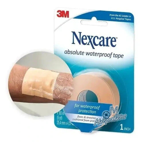 Cinta Adhesiva 3m Nexcare Absolute Waterproof 25.4mm X 4.57m