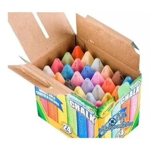 Cargue la imagen en el visor de la galería, Gises Crayola gigantes colores brillantes 24 pza
