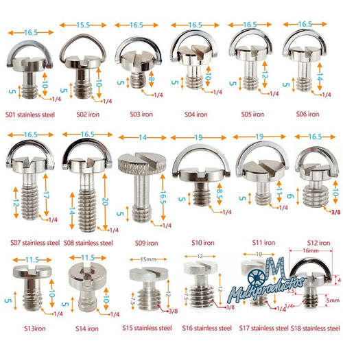 Tornillo para equipos de fotografía