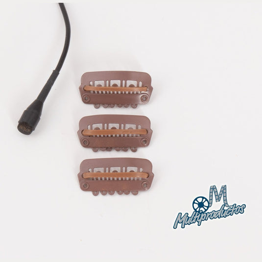 Lav Concealer - Clipz Universal Hair/Wig mounts 3 por Paq - HideAMic