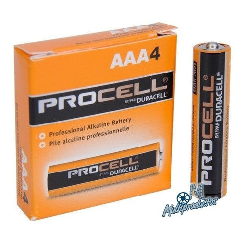 Pila AAA Bateria 1.5v Alcalina Blister con 4 Piezas PC2400 Procell Duracell